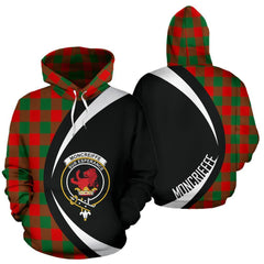 Moncrieffe Tartan Crest Hoodie - Circle Style