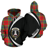 MacLean of Duart Modern Tartan Crest Hoodie - Circle Style