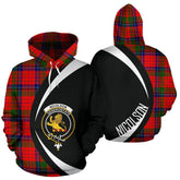 Nicolson Modern Tartan Crest Hoodie - Circle Style