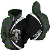 Strange of Balkaskie Tartan Crest Zipper Hoodie - Circle Style