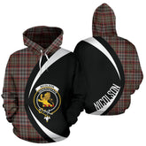 Nicolson Hunting Weathered Tartan Crest Hoodie - Circle Style
