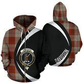 Davidson Dress Dancers Tartan Crest Zipper Hoodie - Circle Style