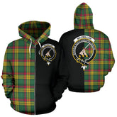 MacMillan Old Ancient Tartan Crest Zipper Hoodie - Half Of Me Style