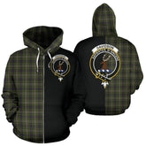 Davidson Tulloch Dress Tartan Crest Zipper Hoodie - Half Of Me Style