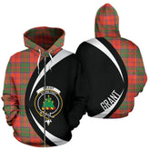 Grant Ancient Tartan Crest Zipper Hoodie - Circle Style