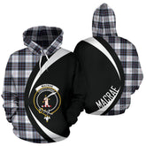MacRae Dress Modern Tartan Crest Hoodie - Circle Style