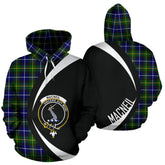 MacNeill of Barra Modern Tartan Crest Hoodie - Circle Style