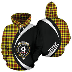 Jardine Tartan Crest Hoodie - Circle Style