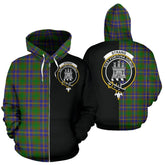 Strange Of Balkaskie Tartan Crest Zipper Hoodie - Half Of Me Style