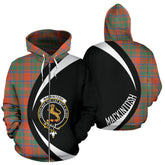 MacKintosh Ancient Tartan Crest Zipper Hoodie - Circle Style