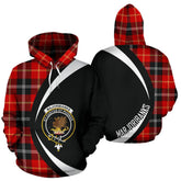 Marjoribanks Tartan Crest Hoodie - Circle Style