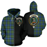 MacLaren Ancient Tartan Crest Zipper Hoodie - Half Of Me Style