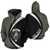 Haig Check Tartan Crest Zipper Hoodie - Circle Style