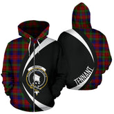 Tennant Tartan Crest Zipper Hoodie - Circle Style