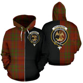 Drummond Tartan Crest Zipper Hoodie - Half Of Me Style