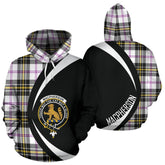MacPherson Dress Modern Tartan Crest Hoodie - Circle Style