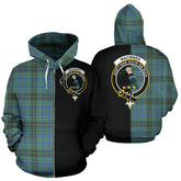 MacInnes Ancient Tartan Crest Zipper Hoodie - Half Of Me Style