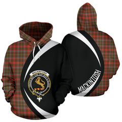 MacKintosh Hunting Weathered Tartan Crest Hoodie - Circle Style