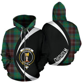 Chisholm Hunting Ancient Tartan Crest Zipper Hoodie - Circle Style