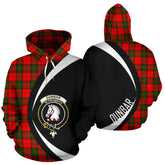 Dunbar Modern Tartan Crest Hoodie - Circle Style