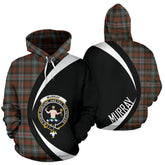Murray of Atholl Weathered Tartan Crest Hoodie - Circle Style
