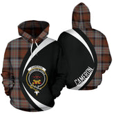 Cameron of Erracht Weathered Tartan Crest Hoodie - Circle Style