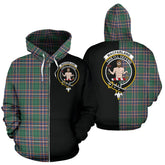 MacFarlane Hunting Ancient Tartan Crest Zipper Hoodie - Half Of Me Style