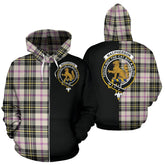 MacPherson Dress Ancient Tartan Crest Zipper Hoodie - Half Of Me Style