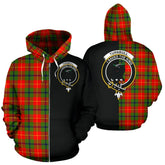 Turnbull Dress Tartan Crest Zipper Hoodie - Half Of Me Style