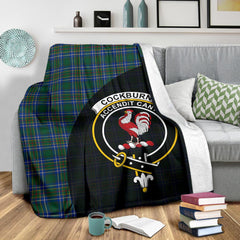 Cockburn Ancient Tartan Crest Blanket - 3 Sizes