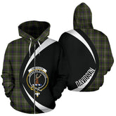 Davidson Tulloch Dress Tartan Zipper Crest Hoodie - Circle Style