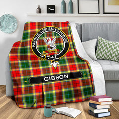Gibson Family Tartan Crest Blankets
