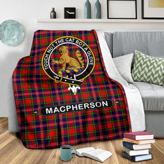 MacPherson (Chief) Family Tartan Crest Blankets