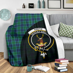 Keith Ancient Tartan Crest Blanket - 3 Sizes