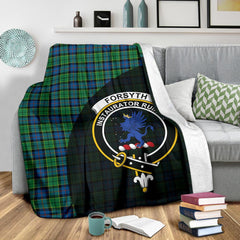 Forsyth Ancient Tartan Crest Blanket Wave Style