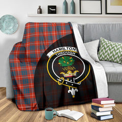 Hamilton Ancient Tartan Crest Blanket Wave Style