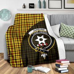 Jardine Tartan Crest Blanket Wave Style