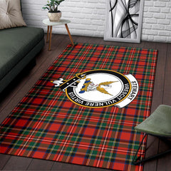 Stewart (High Stewards) Tartan Crest Area Rug