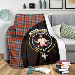 MacFarlane Ancient Tartan Crest Blanket Wave Style