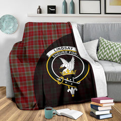 Lindsay Weathered Tartan Crest Blanket Wave Style
