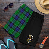 Graham of Menteith Modern Tartan Crest Short For Men - Haft Style