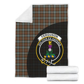 Fergusson Weathered Tartan Crest Blanket - 3 Sizes
