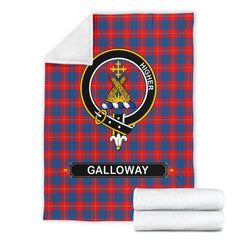 Galloway Family Tartan Crest Blanket - 3 Sizes