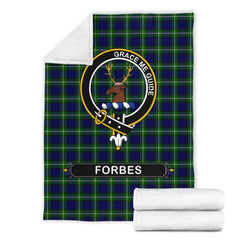 Forbes Family Tartan Crest Blankets