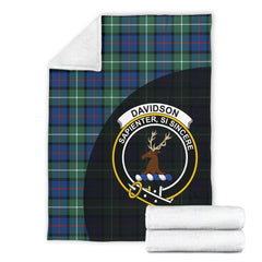 Davidson of Tulloch Tartan Crest Blanket - 3 Sizes