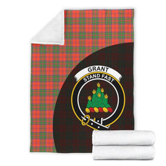 Grant Ancient Tartan Crest Blanket Wave Style