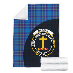Mercer Modern Tartan Crest Blanket Wave Style