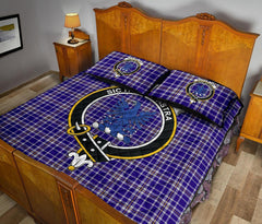 Ochterlony Tartan Crest Quilt Bed Set