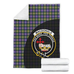 MacDonald Ancient Tartan Crest Blanket Wave Style