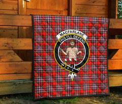 MacFarlane Modern Tartan Crest Quilt